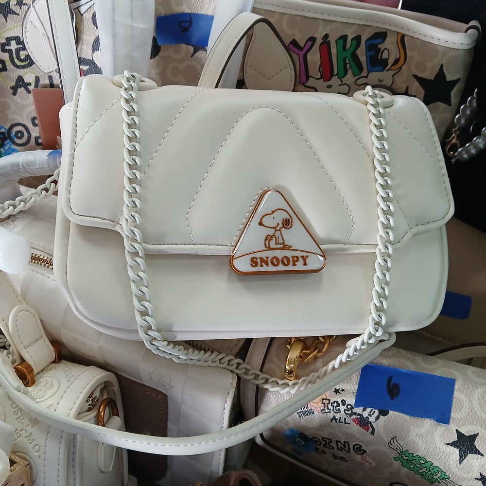 White Quilted Chain Bag